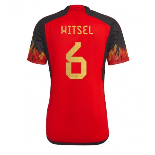 Echipament fotbal Belgia Axel Witsel #6 Tricou Acasa Mondial 2022 maneca scurta